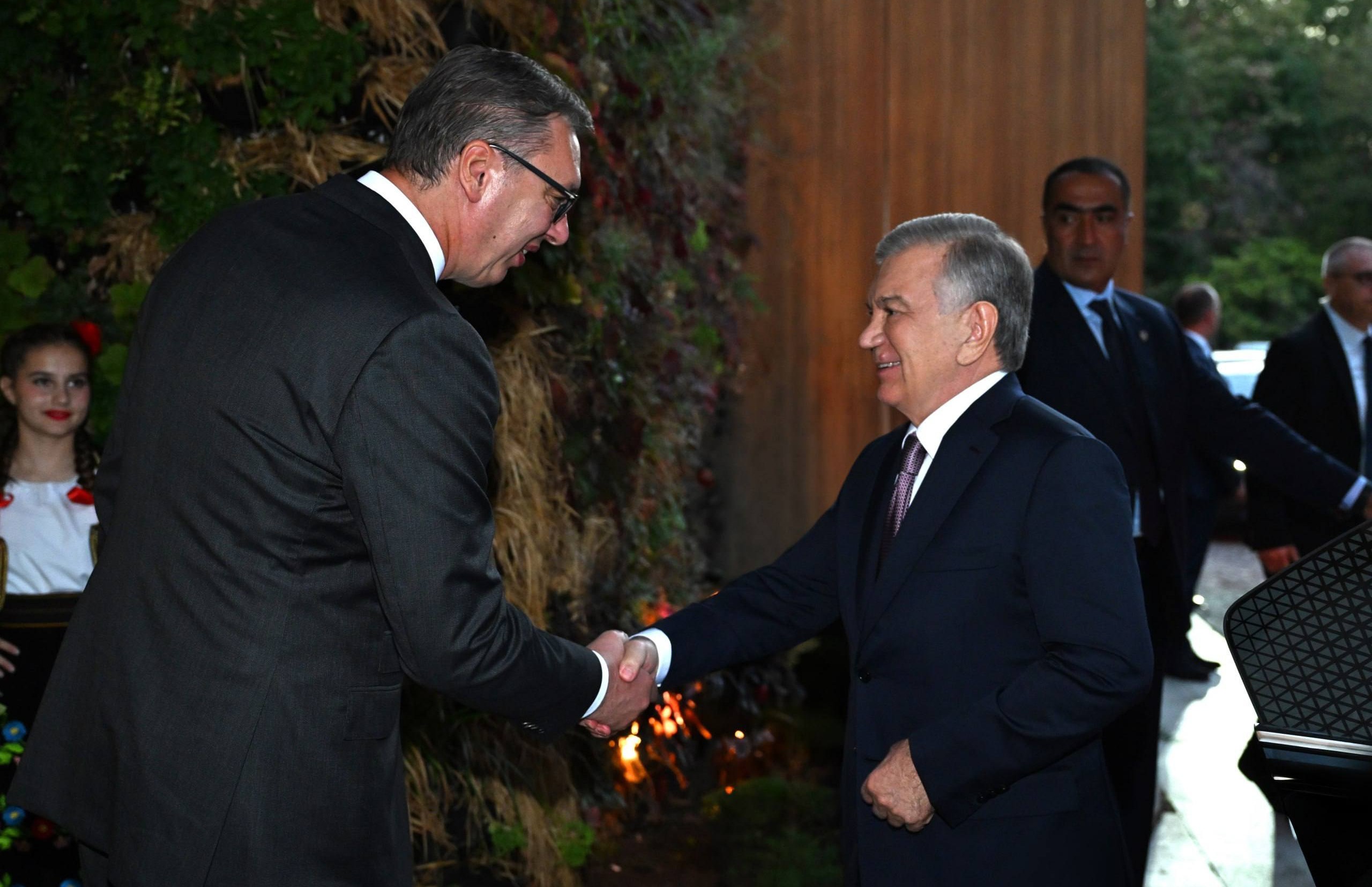 Belgradda Shavkat Mirziyoyev sharafiga rasmiy qabul marosimi boʻlib oʻtdi