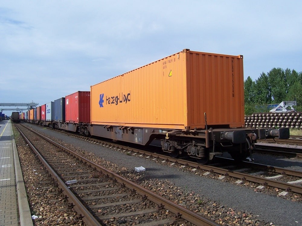 Container Block Train Uzbekistan's first container train sets off for Brazil