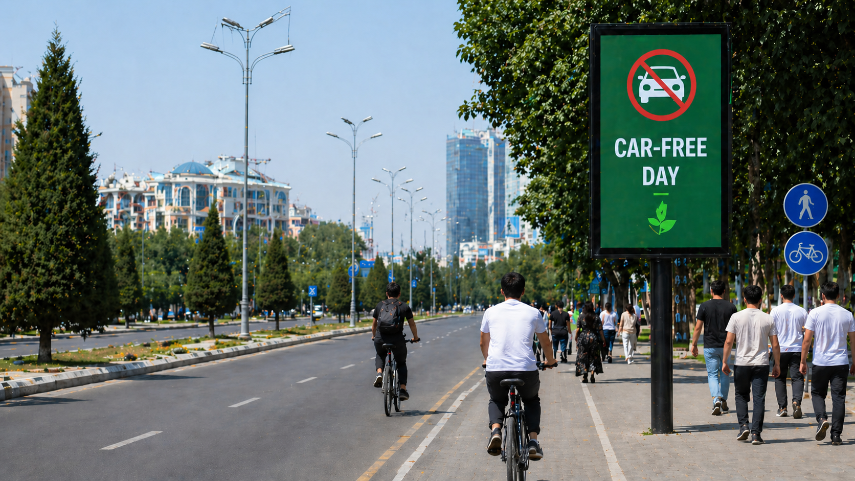 Government mandates twice-monthly car-free days to tackle air pollution in Uzbekistan.