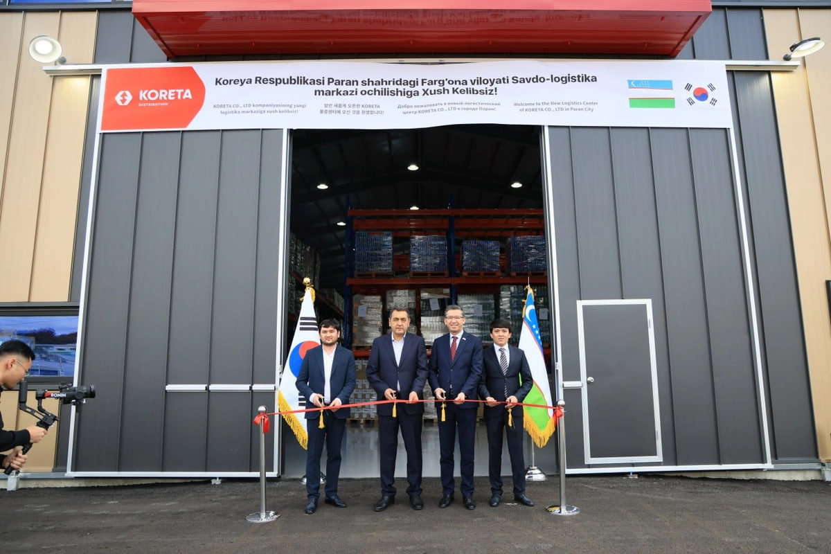 Fergana entrepreneurs establish $6 million export center in South Korea.