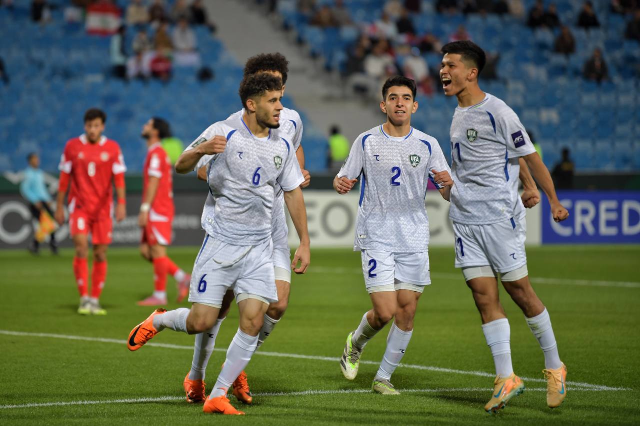 Uzbekistan U23 defeat Lebanon in Asian Cup opener.