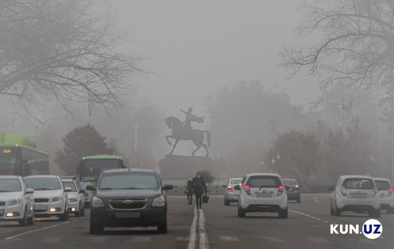 Prolonged inversions may increase dust and smoke levels in Uzbekistan.