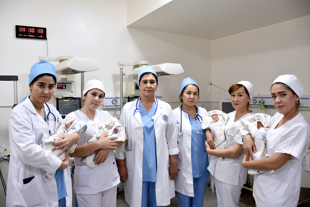 Mother of five gives birth to quadruplet girls in Kashkadarya.