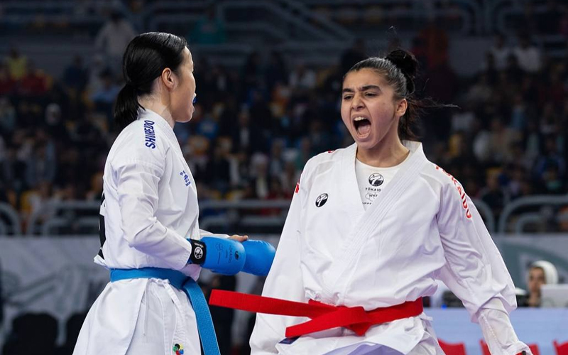Gulshan Alimardonova becomes first Uzbek female athlete to win world karate gold.