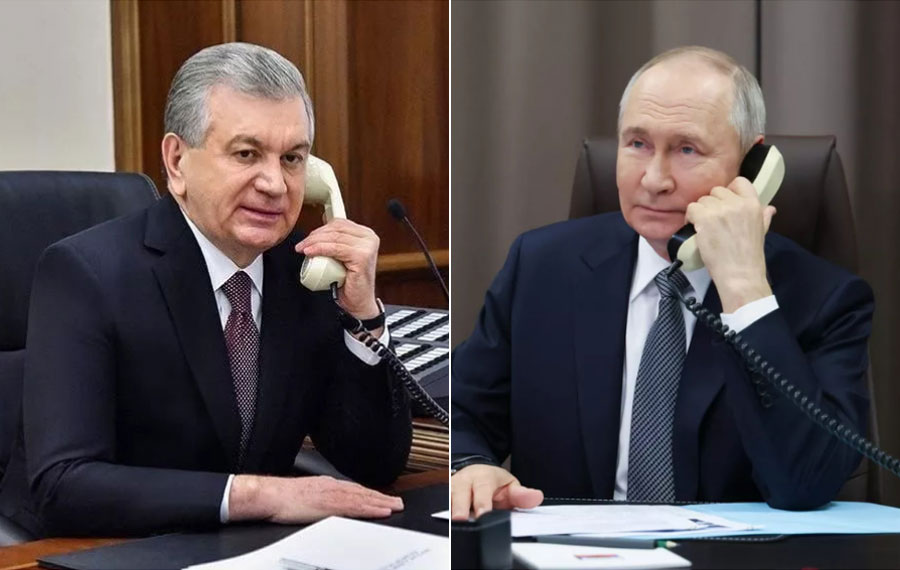 Mirziyoyev and Putin discuss strengthening Uzbekistan–Russia partnership.