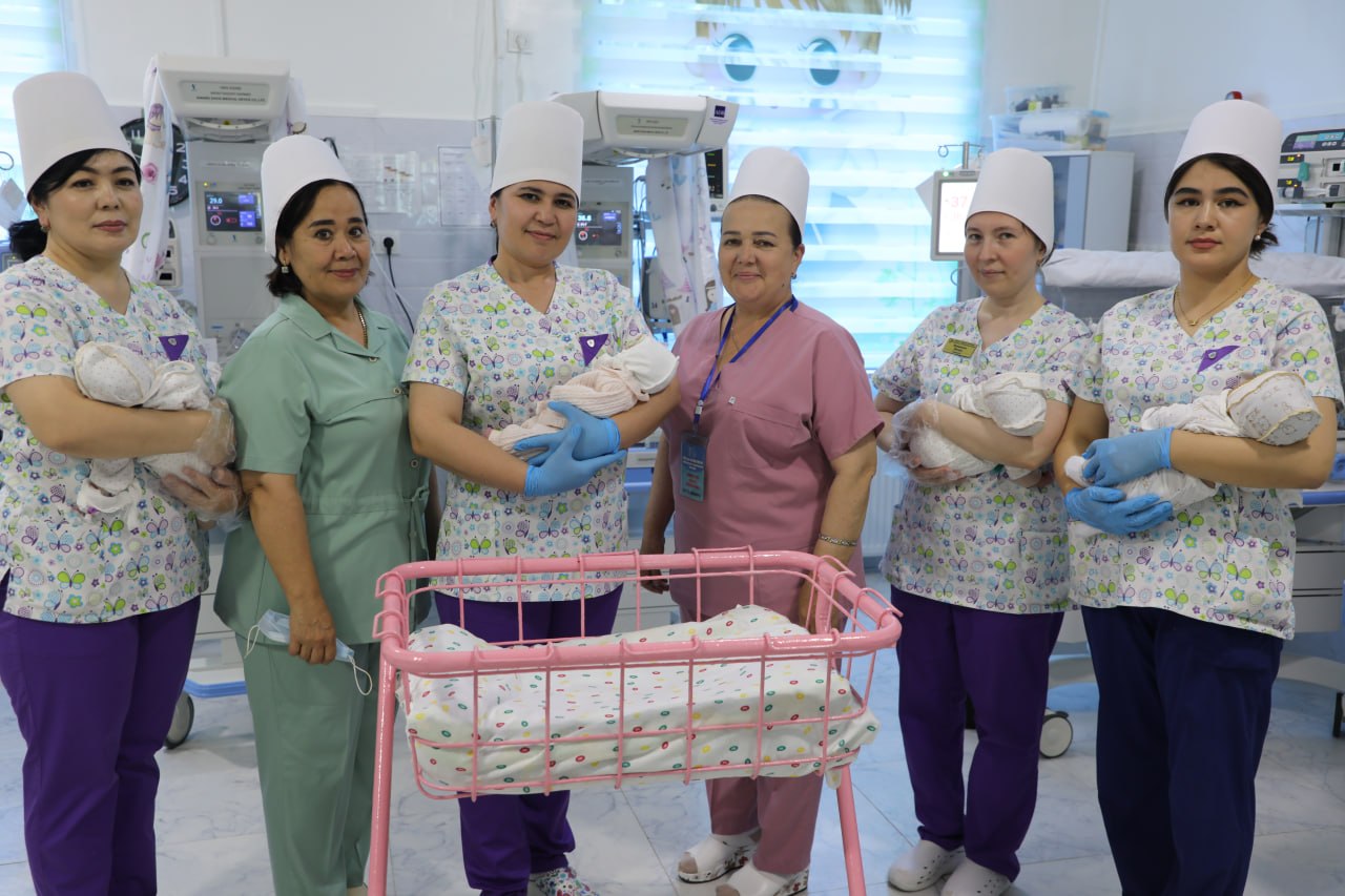 Quadruplets born in Andijan.
