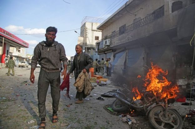 Суриянинг Телл-Абъяд шаҳридаги портлаш оқибатида 13 киши ҳалок бўлди