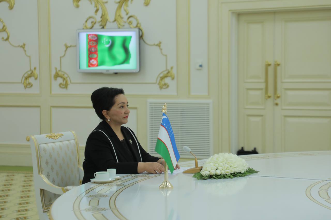 Tanzila Narbayeva, Serdar Berdimuhamedow hold a meeting in Ashgabat