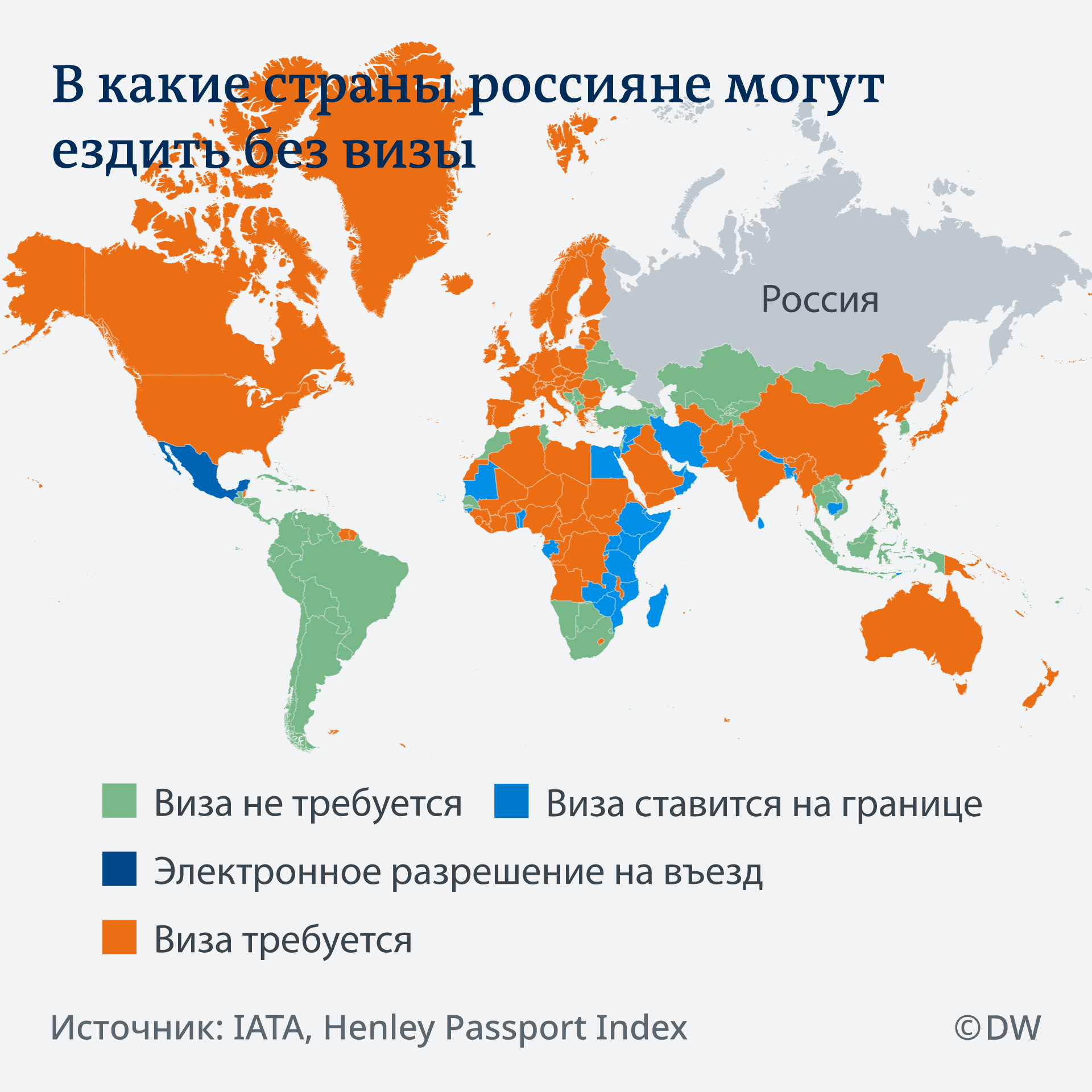 Страны без визы и загранпаспорта для россиян в 2024 году